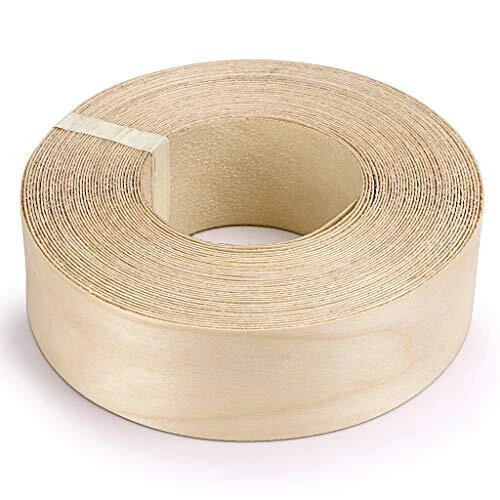 2'' × 50' Birch Edge Banding, Roll Wood Edge Tape, Iron-on Veneer Banding