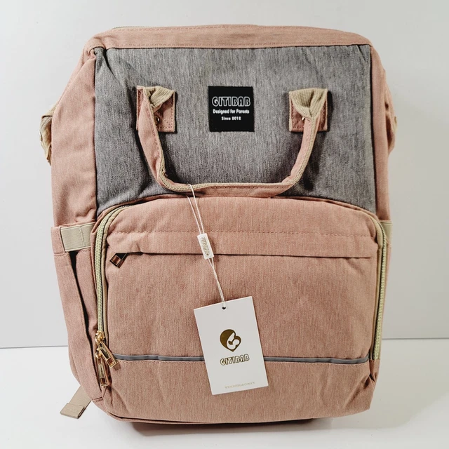 Diaper Bag Backpack with Travel Bassinet,Detachable Foldable Baby Bed for Bad...