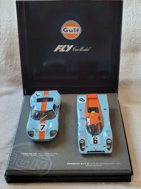 FLY - TEAM SET "GULF" - Porsche 917K, WM 1970 + Ford GT40, LM 1969 - neu + OVP