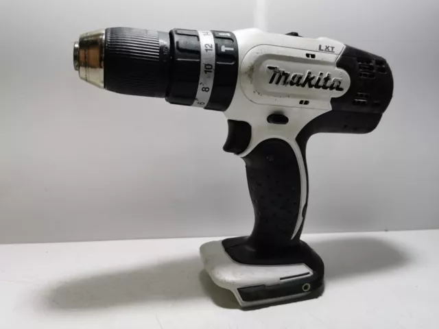 Makita Dhp453 White Combi Drill Lxt 18V Bare Unit Ref 0094