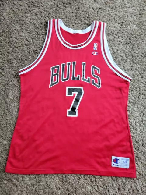 Vintage 90s Chicago Bulls Toni Kukoc Champion Jersey X GAP Custom Denim  Jacket