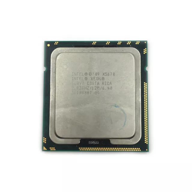 Procesador de CPU de seis núcleos Intel Xeon X5670 SLBV7 2,93 GHz 12 MB 6,4 GT/s LGA1366