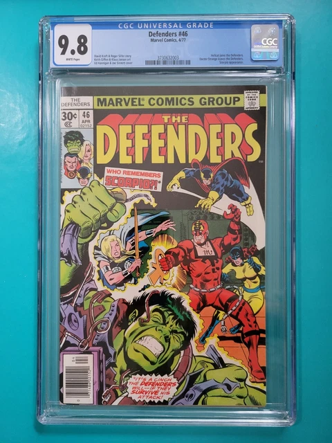 Defenders #46 CGC 9.8 NM/M 1977 Hellcat Joins The Defenders WHITE Pages Scorpio