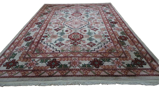 Large PERSAIN CARPET RUG HAND MADE Oriental living Room Vintage 10ft 11 x 8ft 3