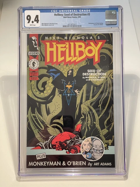 Hellboy Seed of Destruction #3 CGC 9.4 1st cameo of Ogdru-Jahed Dark Horse 1994