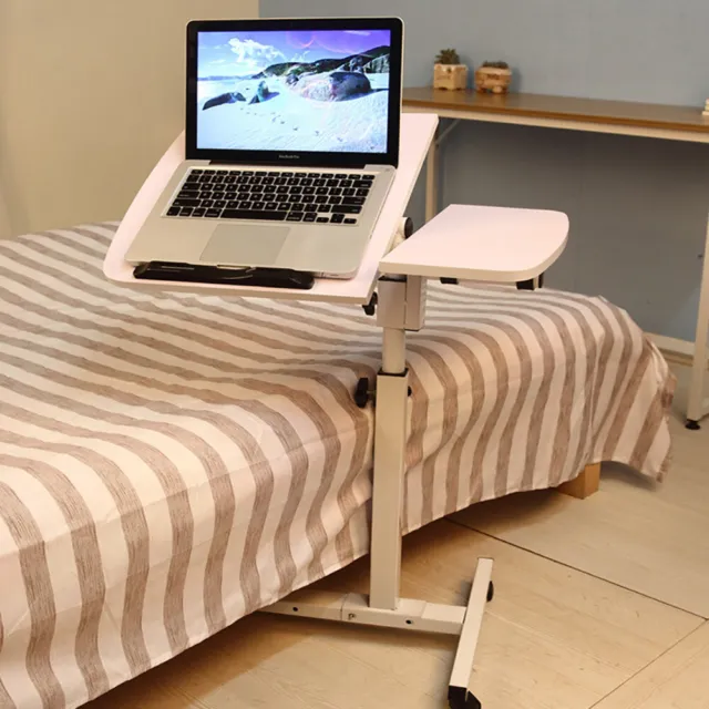 Over Bed/Chair Table Tray Mobility Aid Computer Laptop PC Desk Adjustable Height