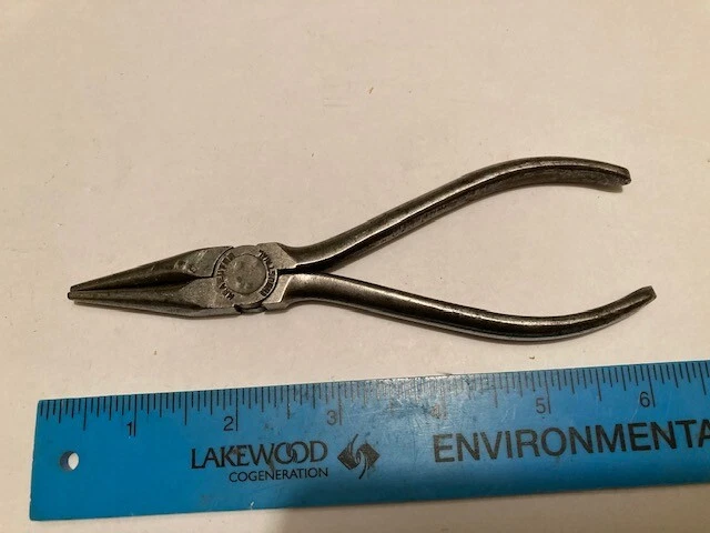 Made In Usa - Kraeuter #1611-6  6"  Round Needle Nose Pliers