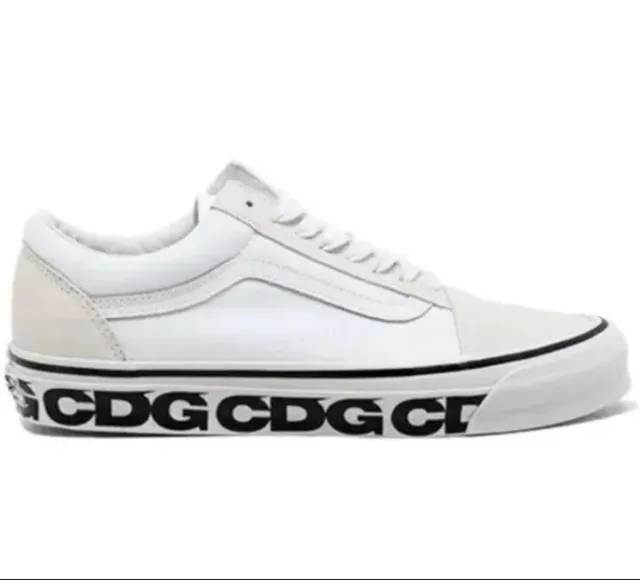 Vans X Comme Des Garçon CDG Old Skool White Size 11