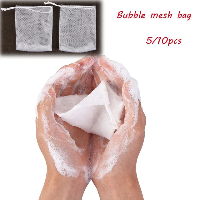Nettoyer Sac à bulles Sac de savon Filet de protection Réseau de mousse