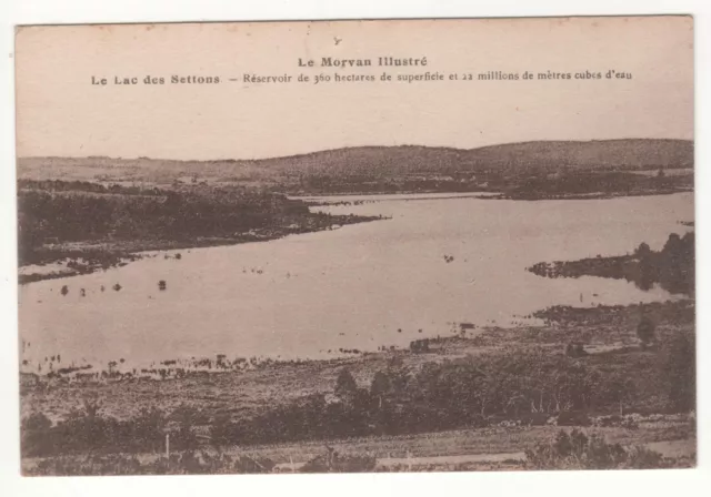 Cpa 58 - Lac Des Settons : Le Réservoir (Nièvre - Morvan) Non Écrite