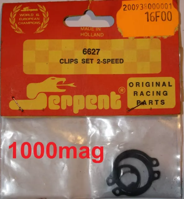 Serpent Clips Set 2 Speed  6627 /   1/8 Sprint Quattro Racing Car Model Vintage