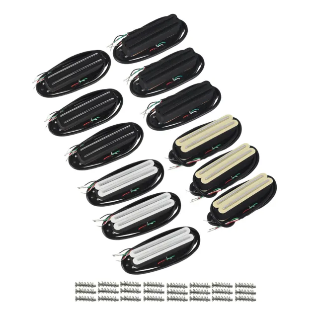 FLEOR Dual Rails Pickups Mini Humbucker Pickup Set für SSS ST Gitarre 6K/9K/13K