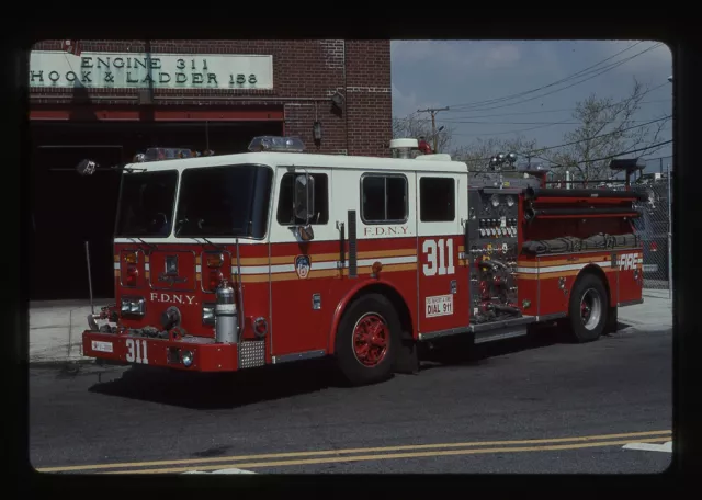 FDNY Engine 311 1993 Seagrave pumper Fire Apparatus Slide