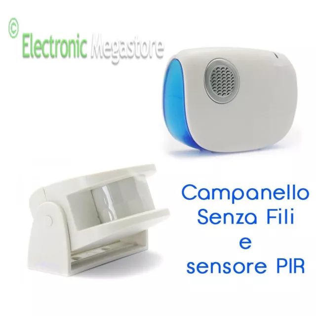 Campanello Con Sensore Movimento Senza Fili Per Negozio Con Allarme Sonoro