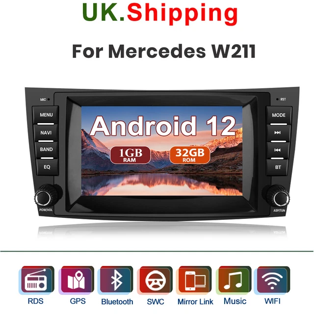 Auto Stereo Radio Sat Navigatore Per Mercedes Benz Classe E W211 E220 E280 CLASSE W219 DAB