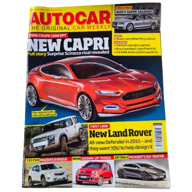 AUTOCAR THE ORIGINAL Car Weekly Magazine 31st Aug 2011 New Capri New autocar-the-original-car-weekly-magazine-31st-aug-2011-new-capri-new