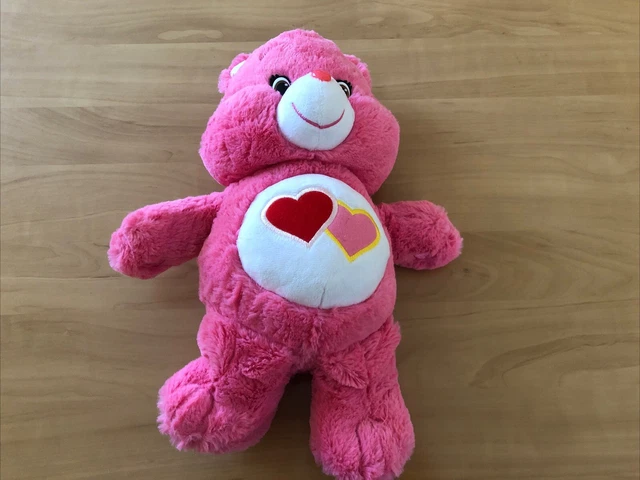 Bisounours (Care Bears) Rose Cœur Phosphorescent – 35 Cm – Vintage