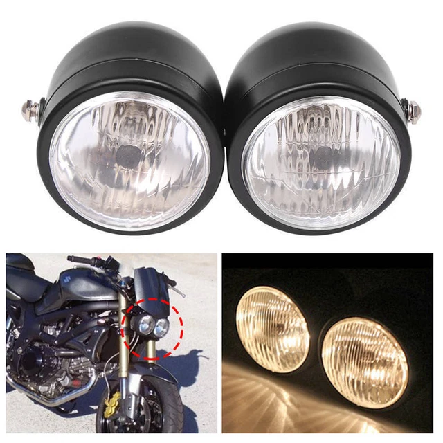 Lot De 2 Connecteurs Phare Moto 4 Broches 174922-2 - Compatible Harley Softail, Sportster, Dyna...