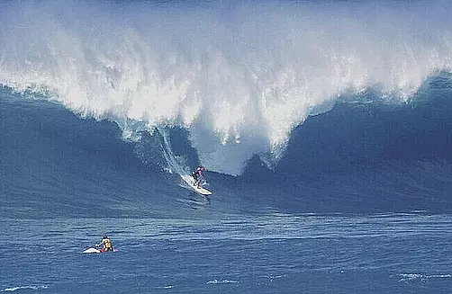WAIMEA BAY 40 foot WAVE HAWAII UNMOUNTED PHOTO ON 12 x18" FUJI GLOSSY PAPER