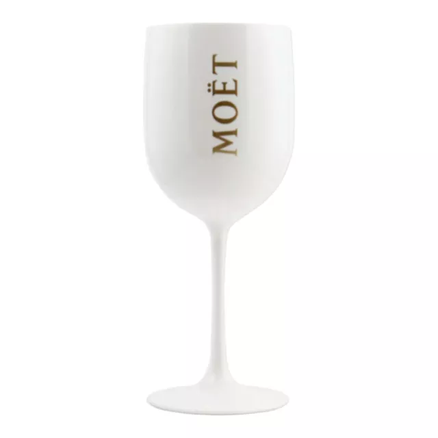 Moet & Chandon Ice Imperial weiß Acryl-Champagner-Glas, Luxus Für In-& Outdoor