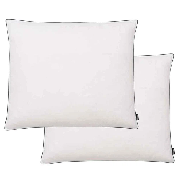 vidaXL Oreiller 2 pcs Remplissage de duvet 70 x 60 cm Blanc Nouveau