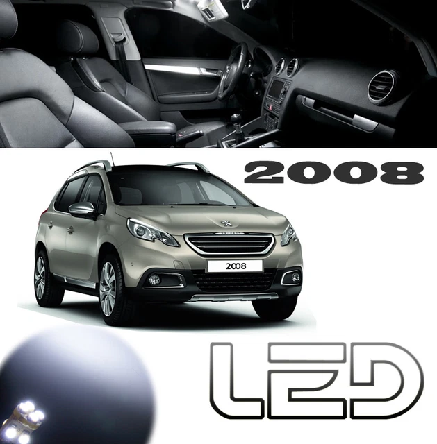Ampoules LED Peugeot Lot De 9 Ampoules LED Blanches Pour Peugeot 4007 - Habitacle, Veilleuses, Plaque Ampoule H3 Led