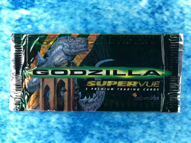 Godzilla SuperVue Movie Trading card sealed foil packet by Inkworks 1998