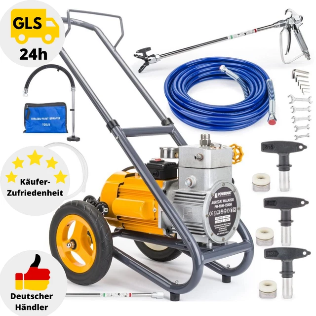 15m Airless-Sprühschlauch für Airless-Sprühgerät, Hochdruckschlauch Farb Sprüher Lackier Spritzpistole Schlauch (Gelb 15m Airless-Sprühschlauch für Airless-Sprühgerät, Hochdruckschlauch Farb Sprüher Lackier Spritzpistole Schlauch (Gelb