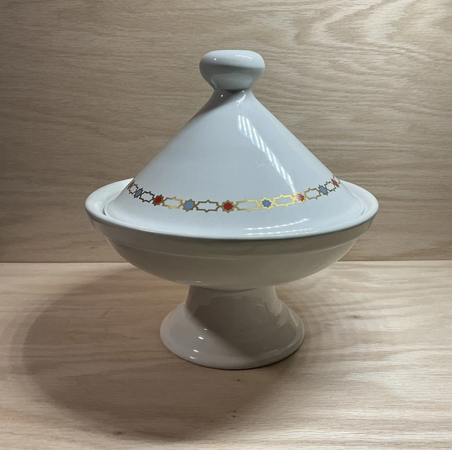 Hall China EE. UU. cerámica árabe marroquí patas tagine