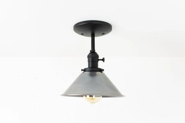 Mid Century Solid Brass Ceiling Light Modern Ceiling Light Industrial Lighting