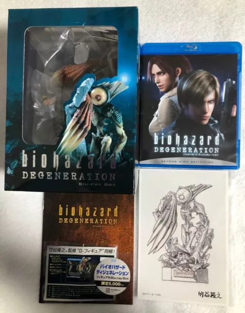 Resident Evil Degeneration Limited Edition Blu-ray Figures BOX Set Sony USED