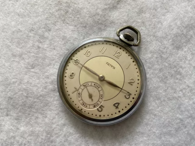 Vintage Swiss Made Faith Mechanical Wind Up Pocket Watch