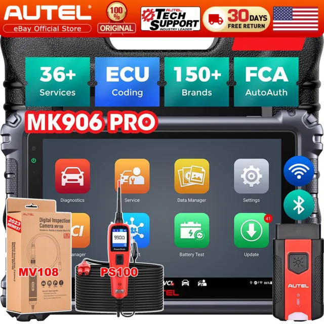 2024 Newest Autel MaxiSys MK906 Pro Coding Full System Diagnostic Scanner Tool