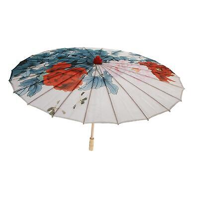 Paraguas chino vintage tela seda sombrilla boda fiesta