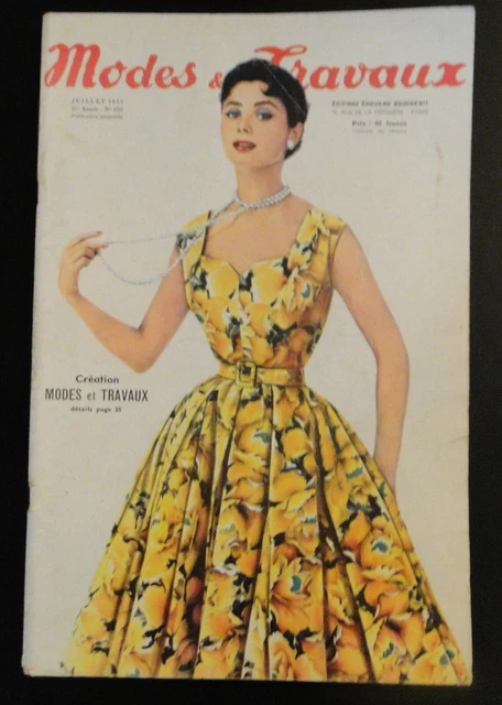 Magazine Modes & Travaux De Mai 1955 - Complet, Bon état, Vintage Mode Et Travaux Manuels