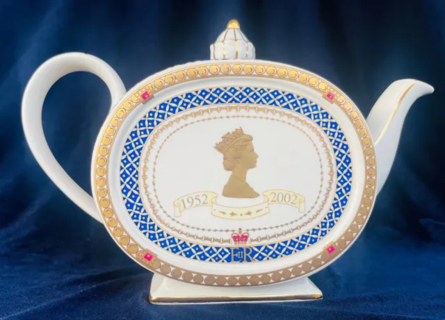 Queen Elizabeth II Golden Jubilee 1952 - 2002 James Sadler Teapot