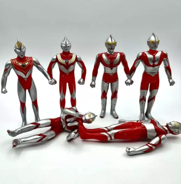 Ultraman Ultra Hero Series Set Of 6 Figure Figurines Vintage Collectible Kaiju