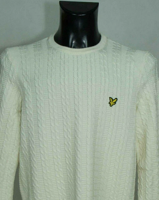 - Lyle & Scott Maglione da uomo in cotone TAGLIA L ESCL .s -