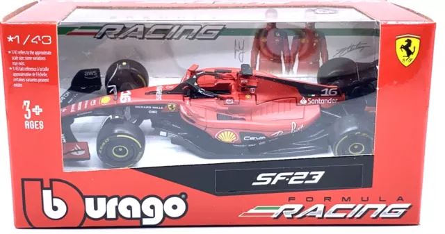 Burago 1/43 F1 Ferrari F1 SF-23 2023 #16 Charles LeClerc - Bburago Red Formula 1