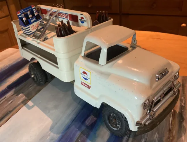 Buddy L Pressed Steel Pepsi Cola GMC Delivery Truck Toy 1950s 15” 38cm