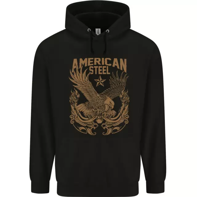 American Acciaio Motocicletta Motociclista Uomo Felpa