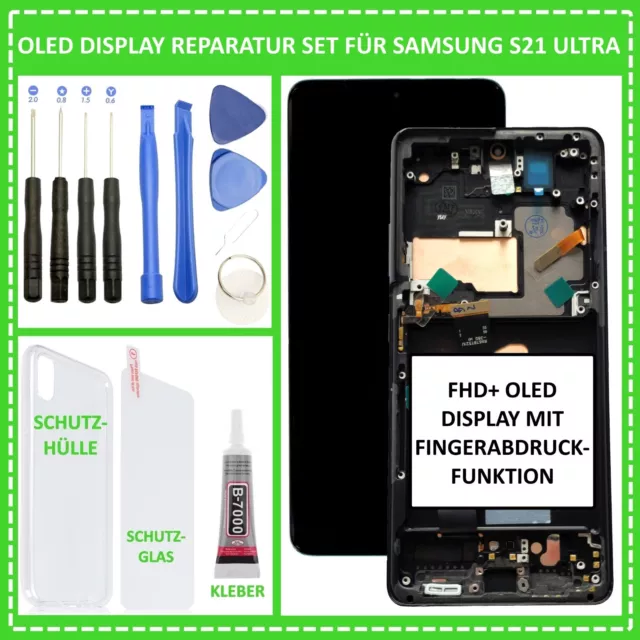 OLED Display für Samsung Galaxy S21 Ultra SM-S998 LCD HD Bildschirm Touch Screen