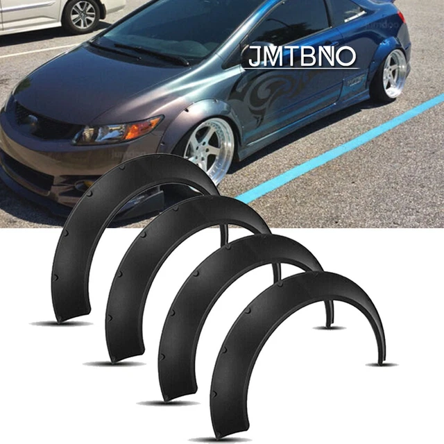 FLEXIBLE WHEEL ARCHES Fender Flares Extra Wide Body Kit For Honda Civic