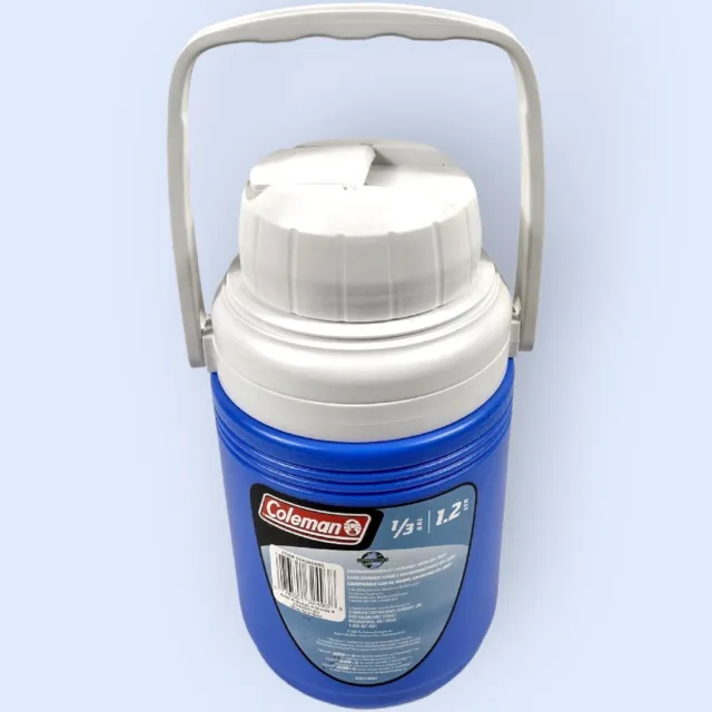 VTG Coleman 5542B718G Blue Dent Resistant Water Jug Cooler With Handle 1/3 Gal