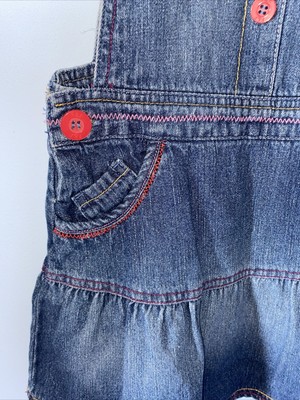 tesco denim pinafore