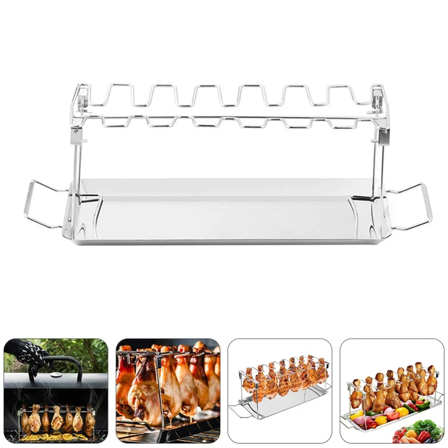 Nordic Ware Naturals Chicken Roaster In Silver