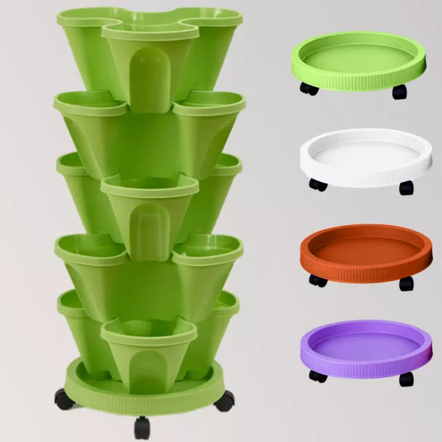 Pot Tray Automatic Draining Uv-resistant Plant Saucers for Indoors Stackable