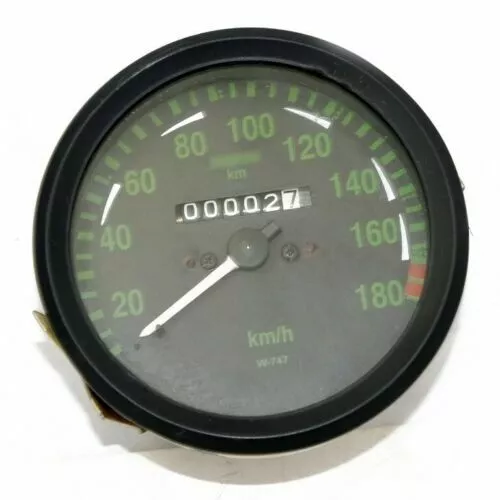 Speedometer 0-180 Kph Speedo Black Face Vintage Bikes R45 @