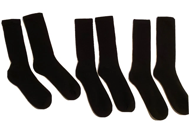 3-Pack  Military Antimicrobial Boot Socks (3 Pack) Black Made in USA