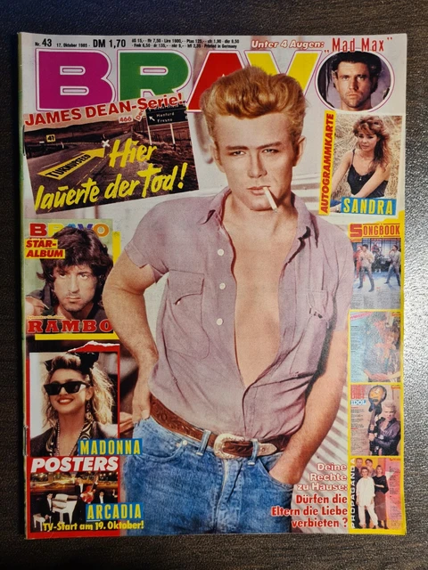 BRAVO 43/1985 Heft Komplett -James Dean, Madonna, Nino de Angelo, Bon Jovi -Top!